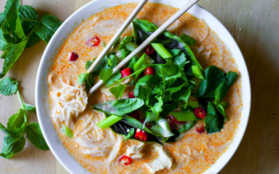 Thai Bok Choy and Vermicelli Noodle Soup