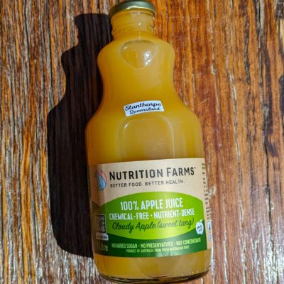 Nutrition Farms organic nutrient dense apple juice
