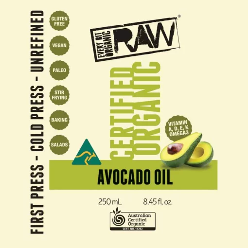 every bit organic raw avocado oil info