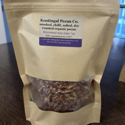 Kootingal Organic Pecans dry roasted salted chilli