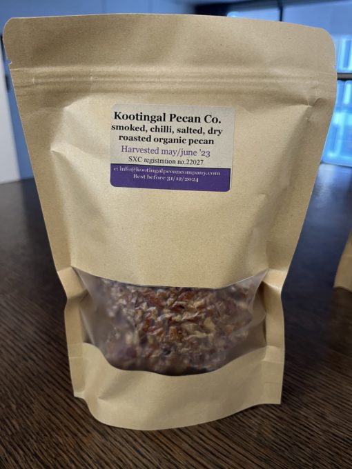 Kootingal Organic Pecans dry roasted salted chilli